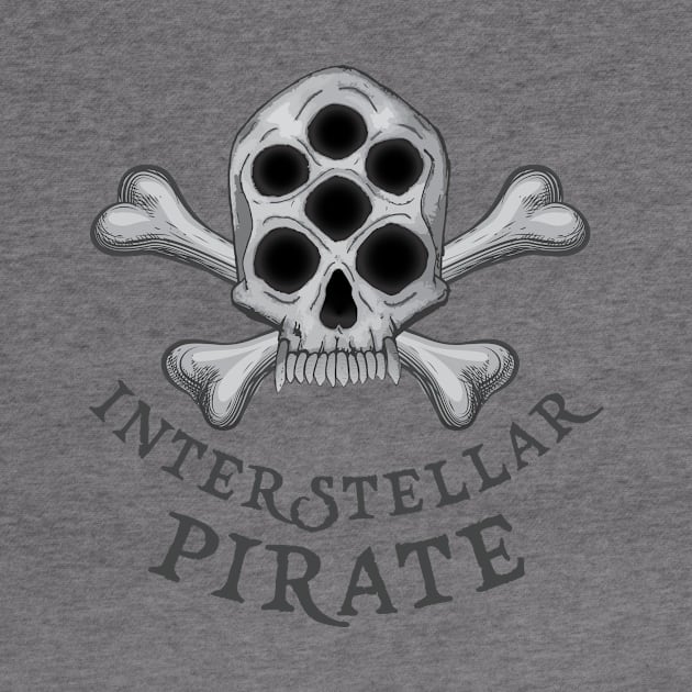 Interstellar space pirate skull crossbones by HurdyGurdy